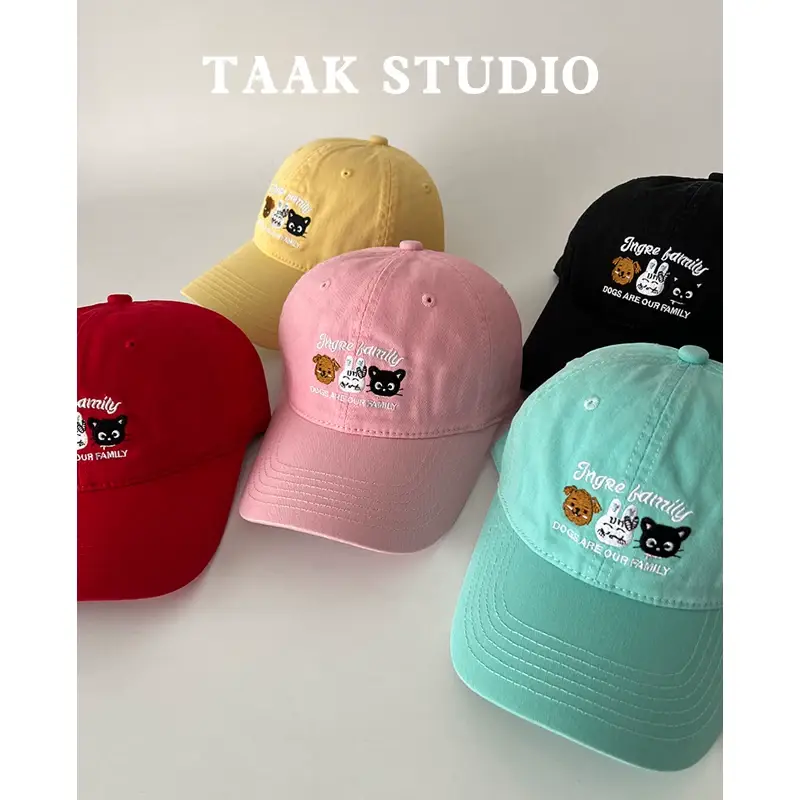 Japanese Cat Puppies Cap for Girls Spring Summer — feature 3