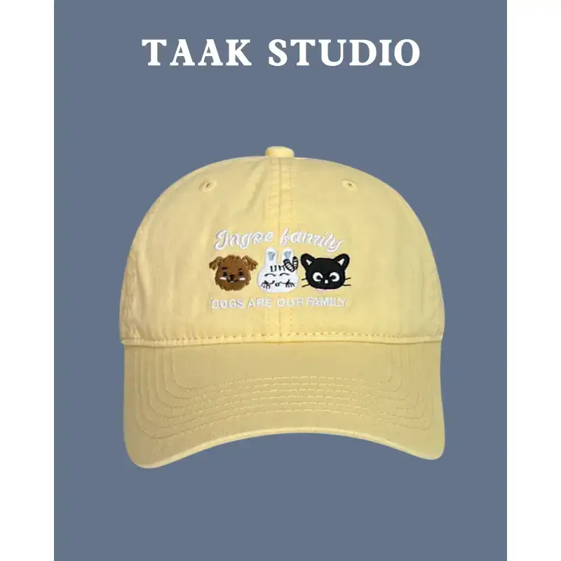 Japanese Cat Puppies Cap for Girls Spring Summer - Image 3