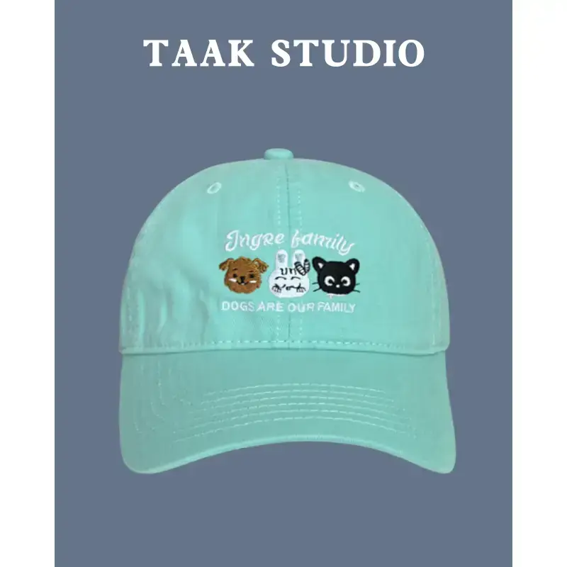 Japanese Cat Puppies Cap for Girls Spring Summer - Image 4