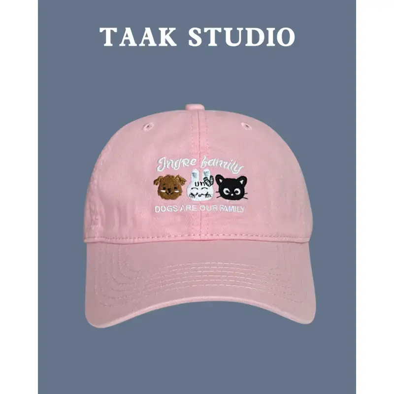 Japanese Cat Puppies Cap for Girls Spring Summer - Image 5