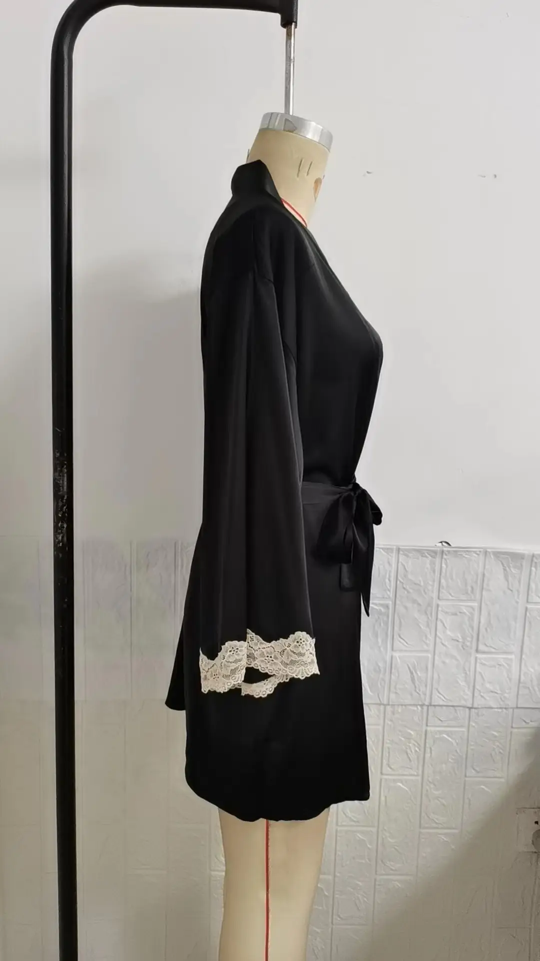 Black Camexue Belted Nightgown Women 2018 — feature 8