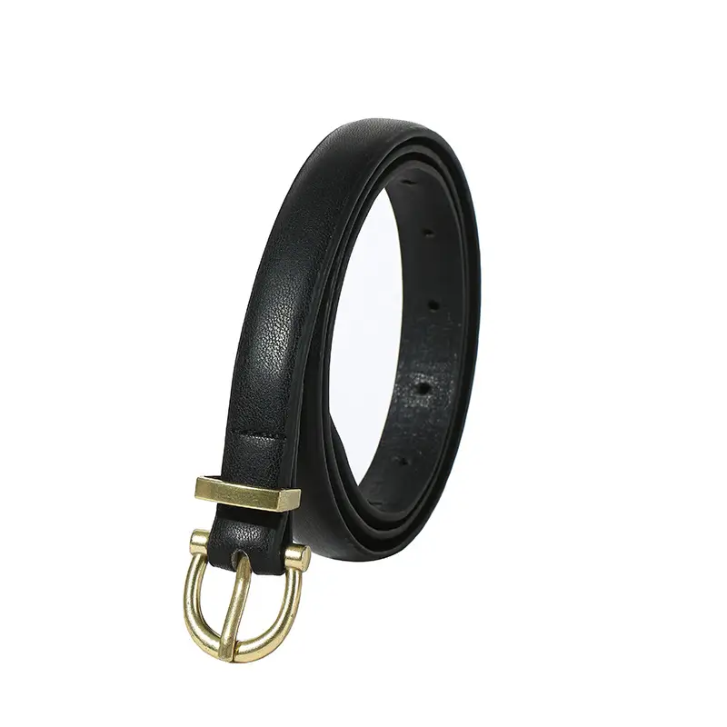 Women's Striped Shirt Belt High-Grade Leather - Image 7