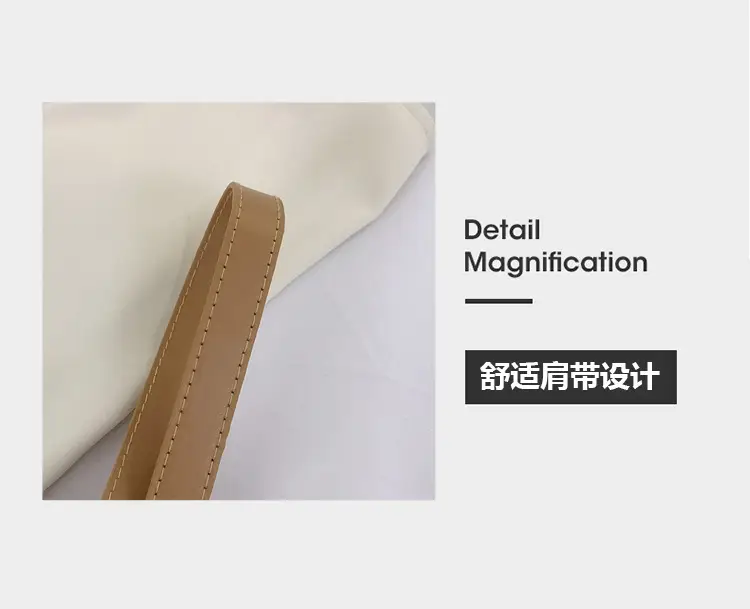 White Leather Crossbody Bag with Gold Clasp — feature 6