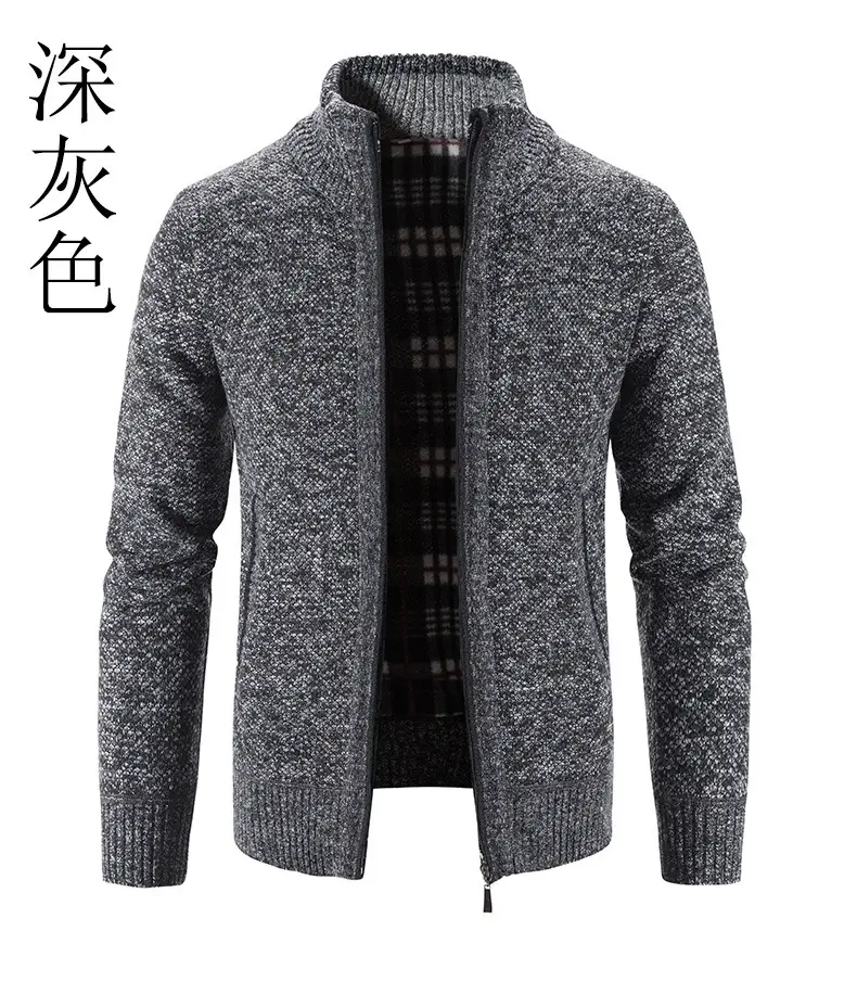Men's Black Knitwear Cross-Border Warm Jacket — feature 10