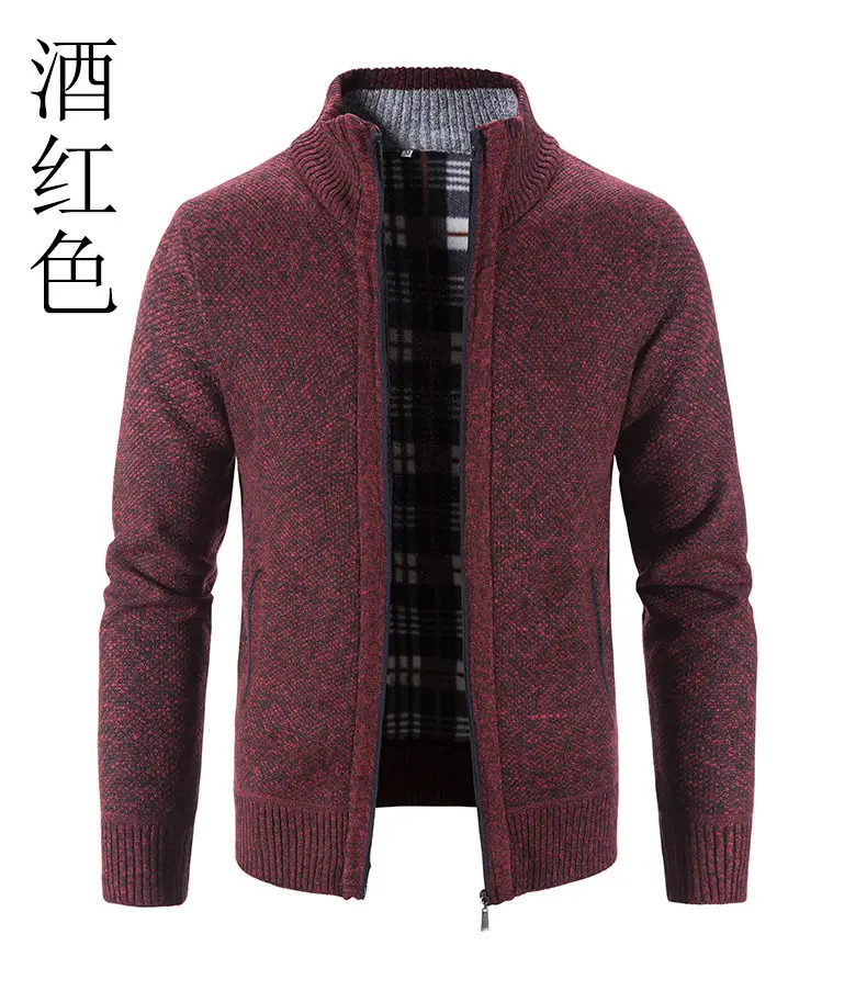 Men's Black Knitwear Cross-Border Warm Jacket — feature 17