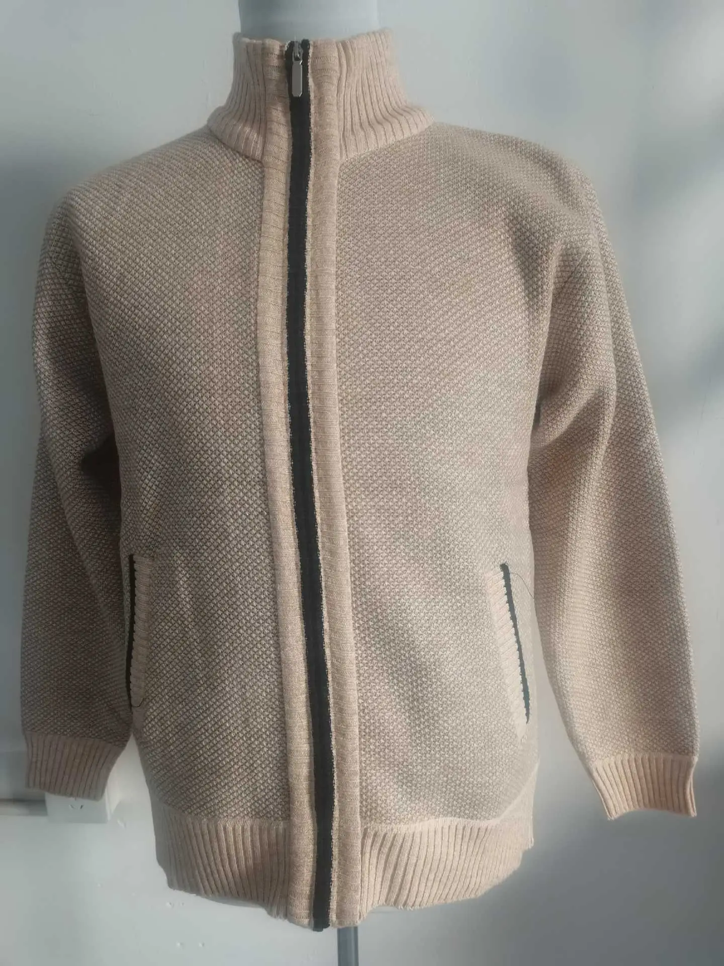 Men's Black Knitwear Cross-Border Warm Jacket — feature 23