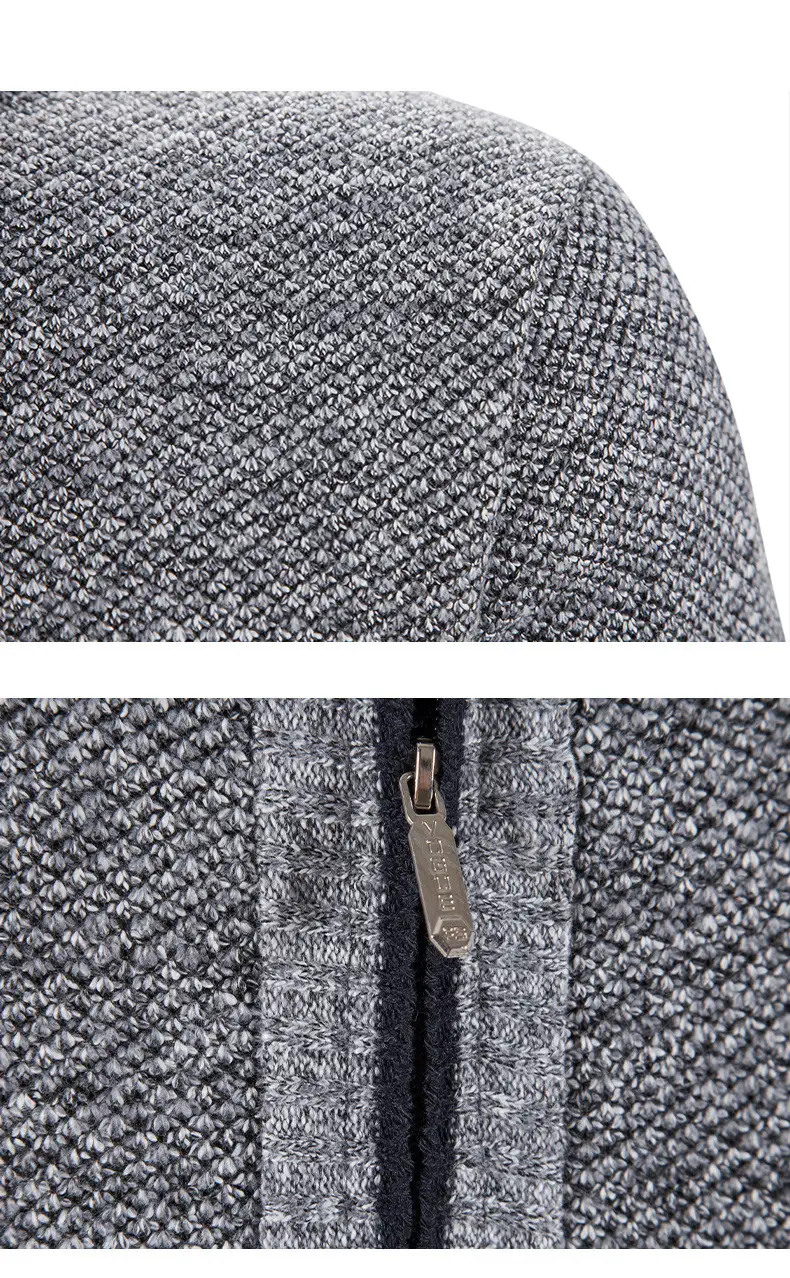 Men's Black Knitwear Cross-Border Warm Jacket — feature 28