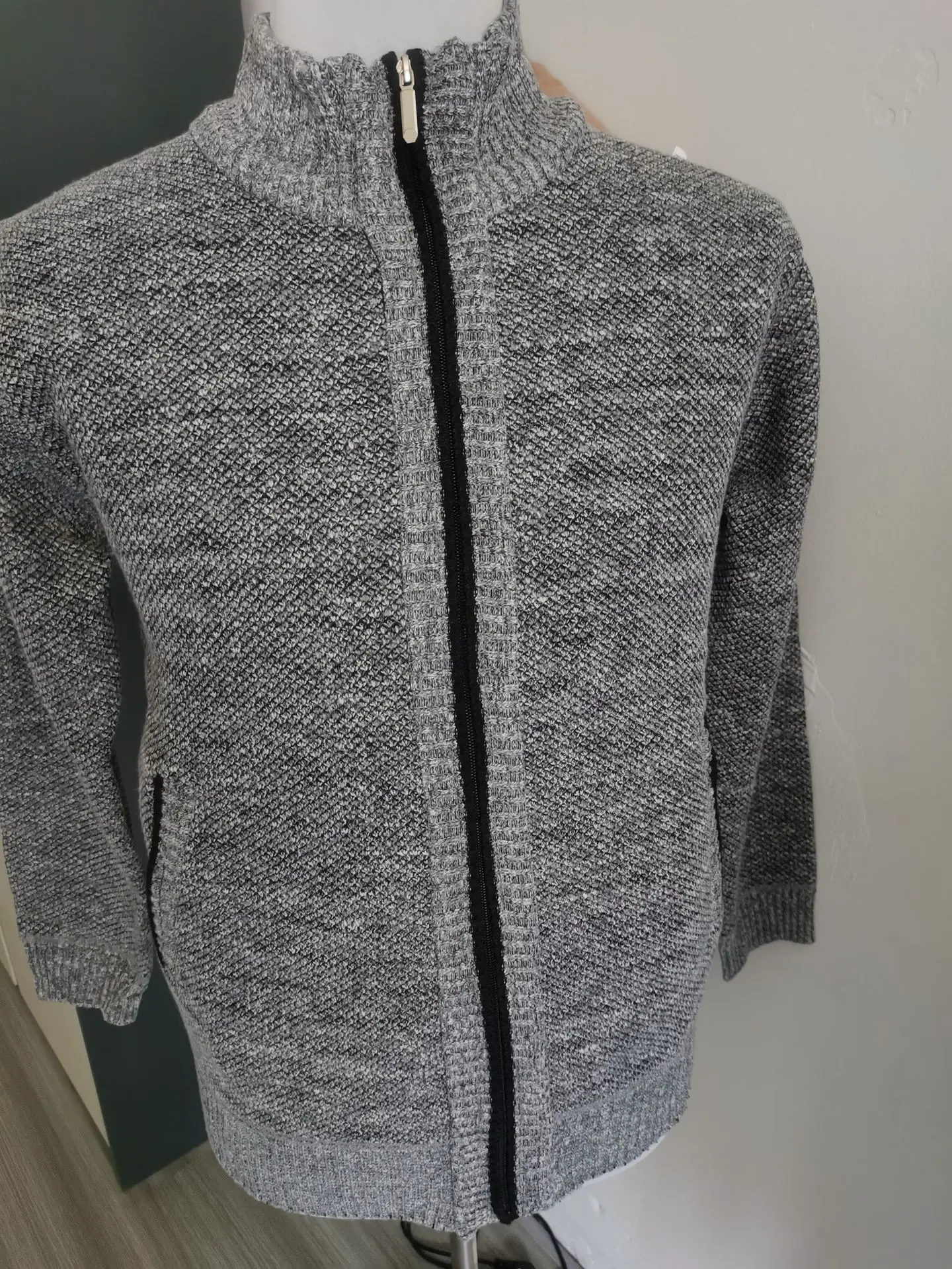 Men's Black Knitwear Cross-Border Warm Jacket — feature 33