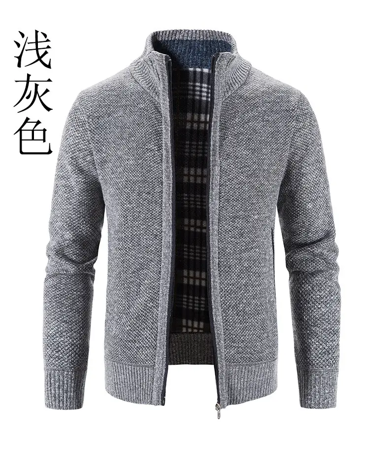 Men's Black Knitwear Cross-Border Warm Jacket — feature 7