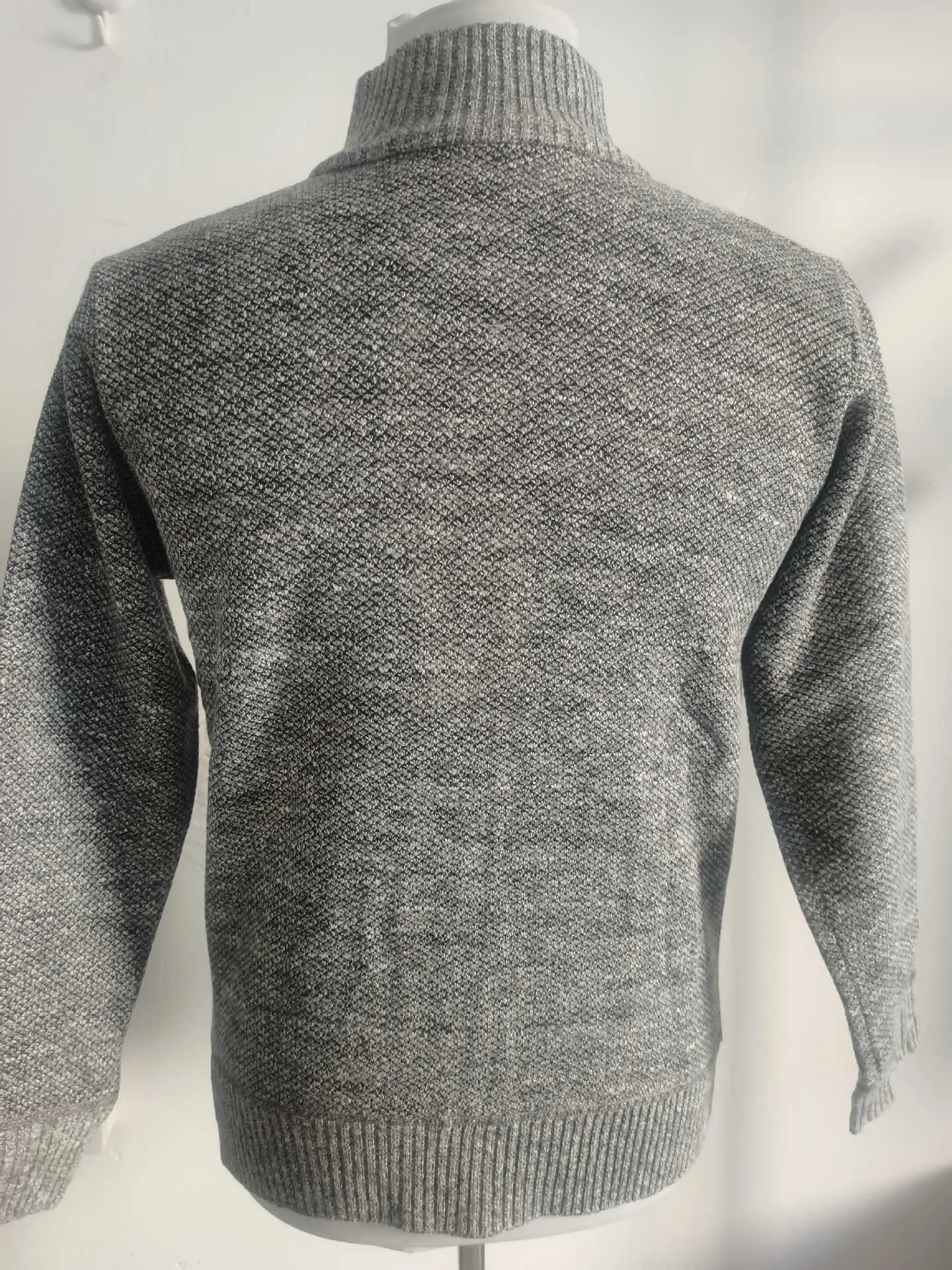 Men's Black Knitwear Cross-Border Warm Jacket — feature 9