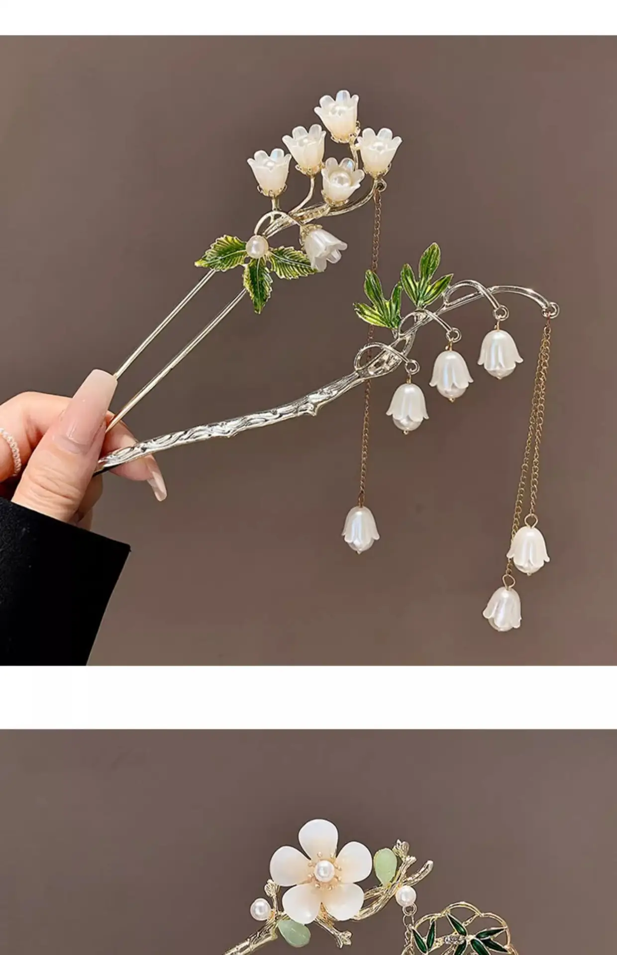 Antique Walking Tassel Hairpin Women's Hanfu Style — feature 24