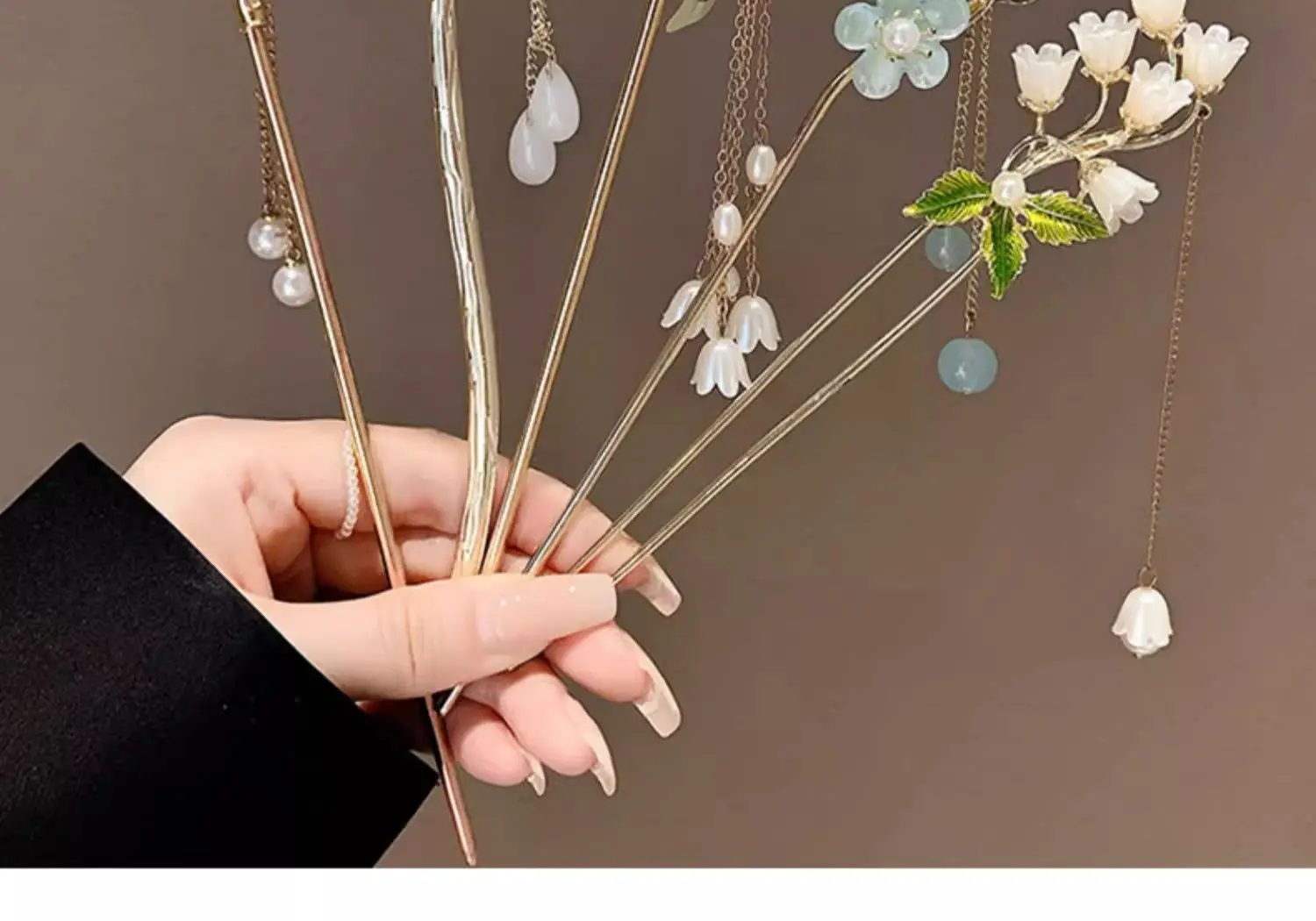 Antique Walking Tassel Hairpin Women's Hanfu Style — feature 27