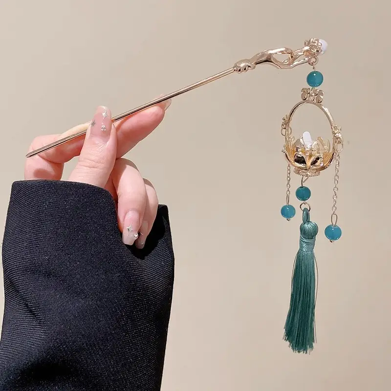 Antique Walking Tassel Hairpin Women's Hanfu Style - Image 106
