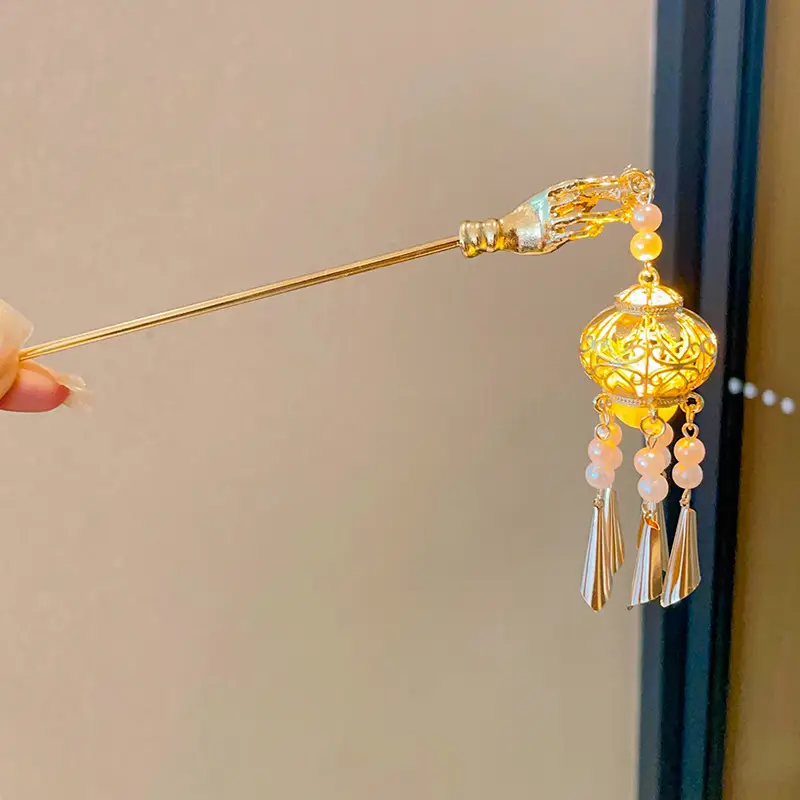 Antique Walking Tassel Hairpin Women's Hanfu Style - Image 115