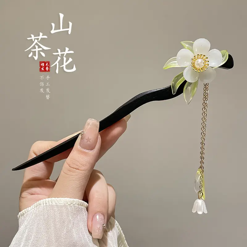 Antique Walking Tassel Hairpin Women's Hanfu Style - Image 15