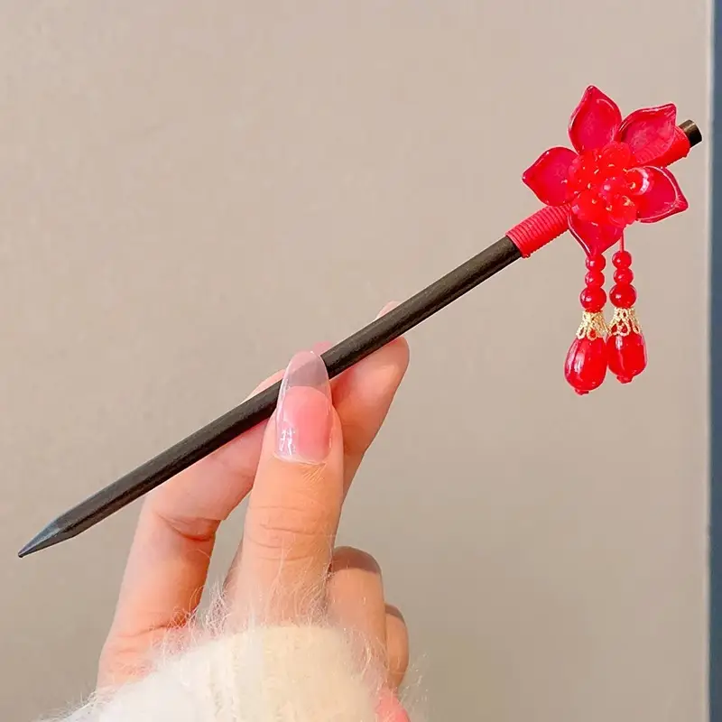 Antique Walking Tassel Hairpin Women's Hanfu Style - Image 40