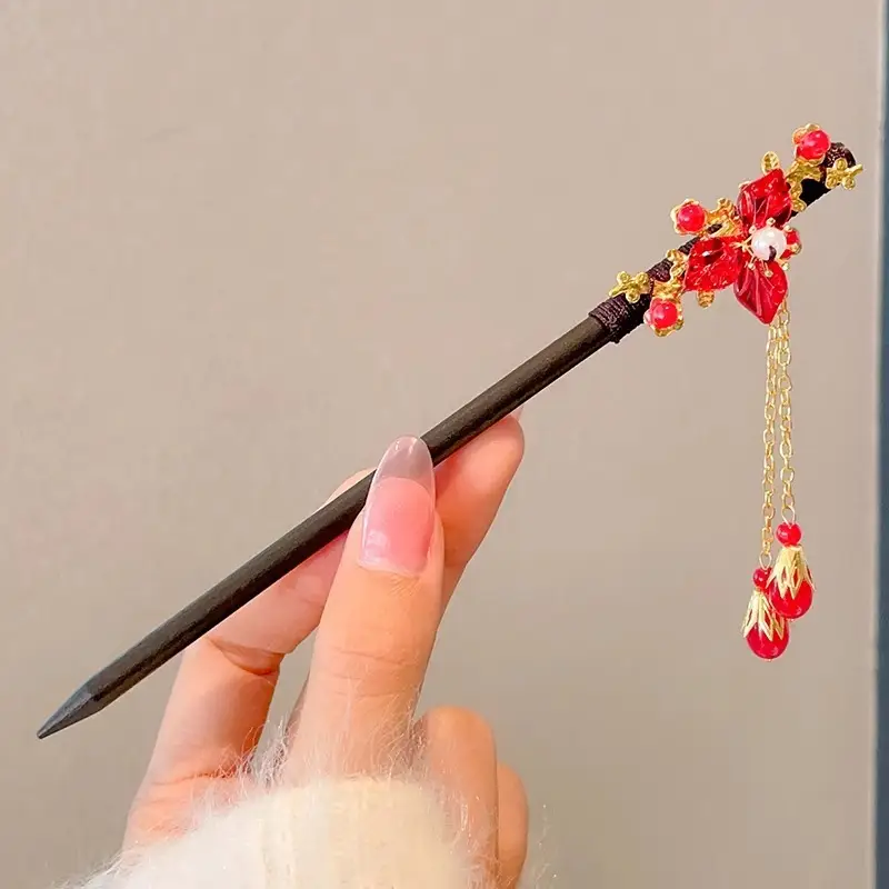 Antique Walking Tassel Hairpin Women's Hanfu Style - Image 42