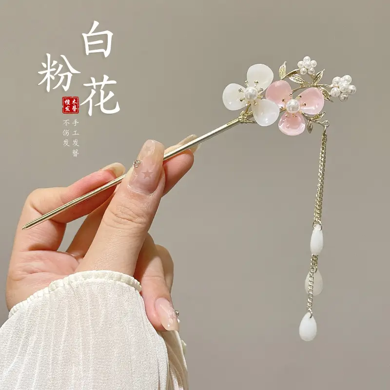Antique Walking Tassel Hairpin Women's Hanfu Style - Image 8