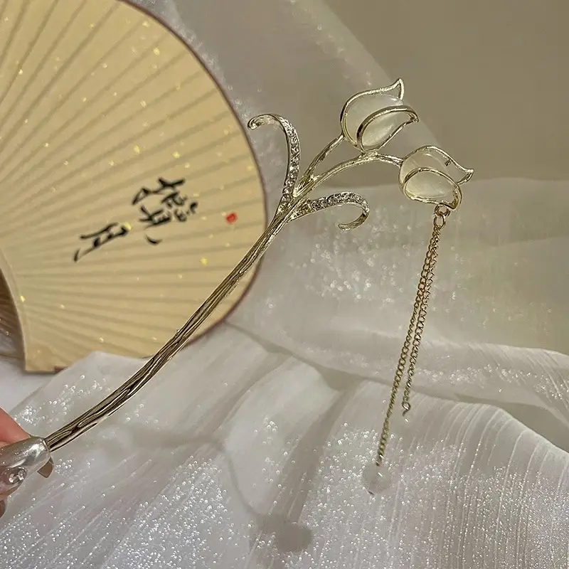 Antique Walking Tassel Hairpin Women's Hanfu Style - Image 84