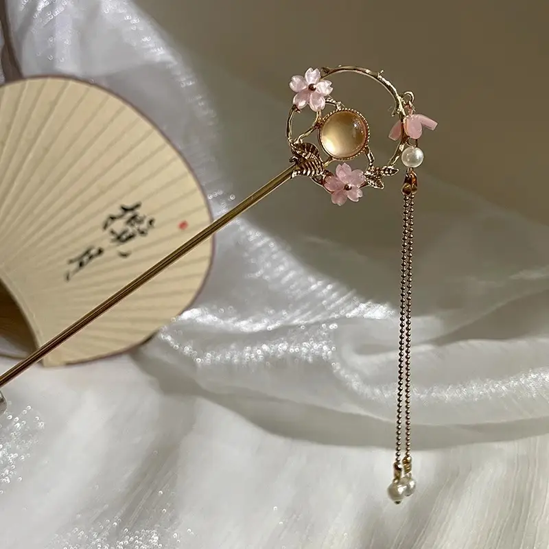 Antique Walking Tassel Hairpin Women's Hanfu Style - Image 90
