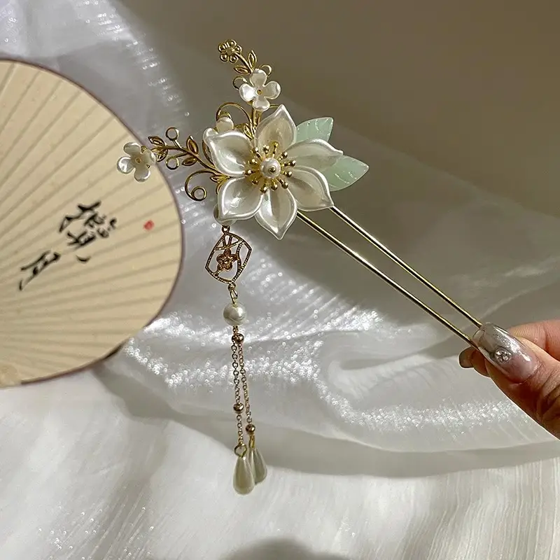 Antique Walking Tassel Hairpin Women's Hanfu Style - Image 91