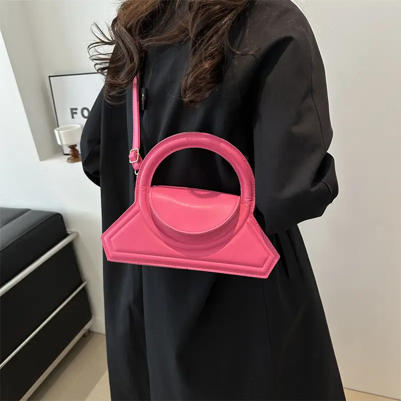 Women's Cream Leather Shoulder Crossbody Bag 2024 - Image 8