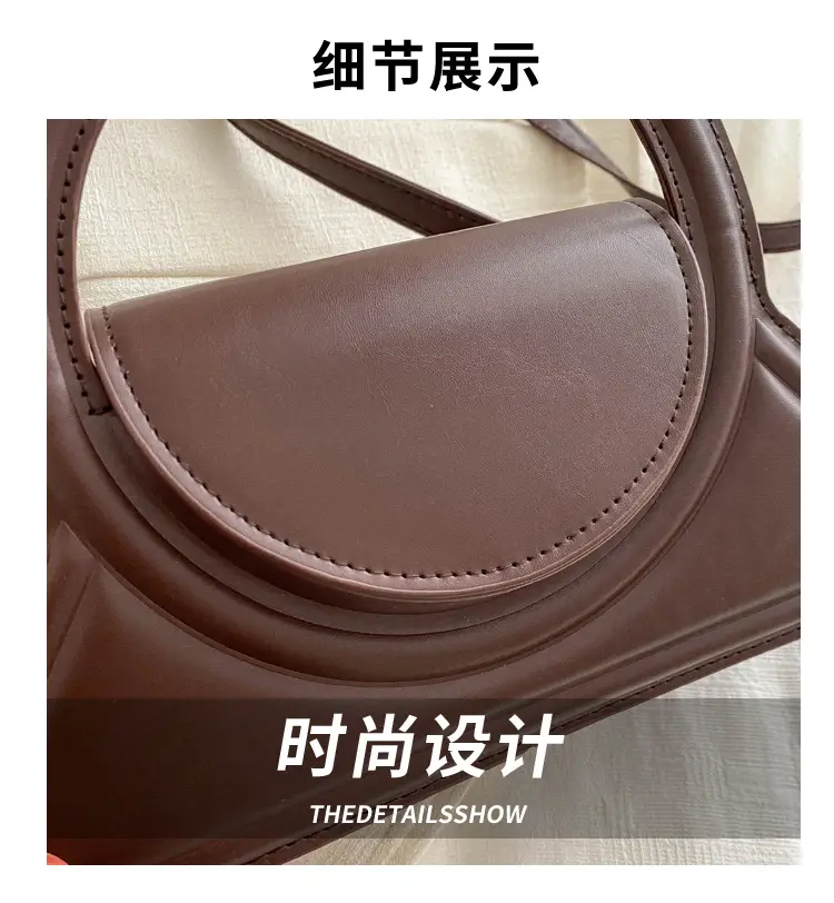 Women's Cream Leather Shoulder Crossbody Bag 2024 — feature 3
