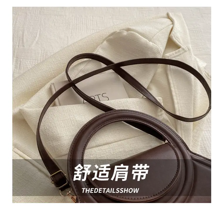 Women's Cream Leather Shoulder Crossbody Bag 2024 — feature 4
