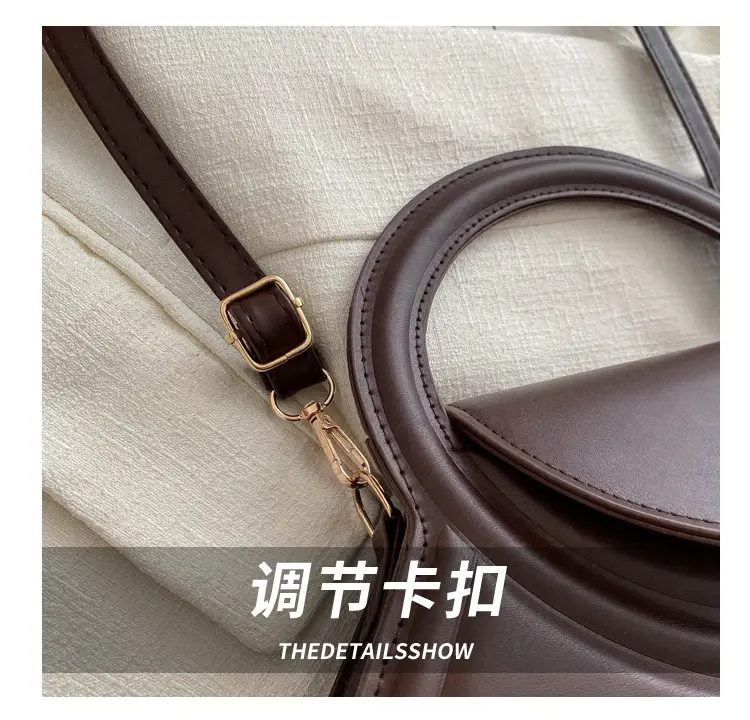 Women's Cream Leather Shoulder Crossbody Bag 2024 — feature 5
