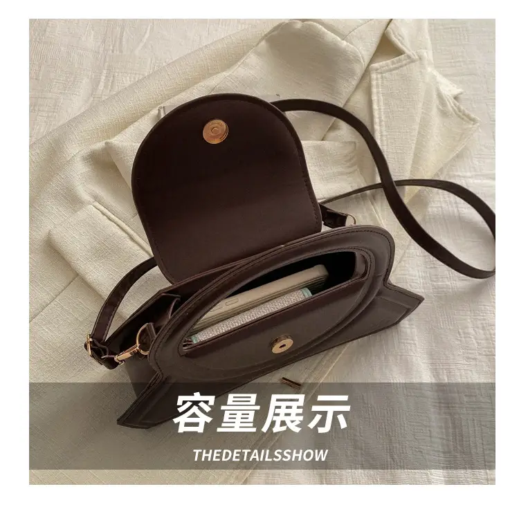 Women's Cream Leather Shoulder Crossbody Bag 2024 — feature 7