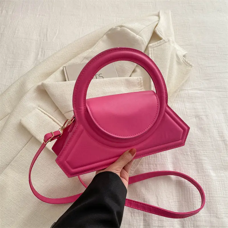 Women's Cream Leather Shoulder Crossbody Bag 2024 - Image 6