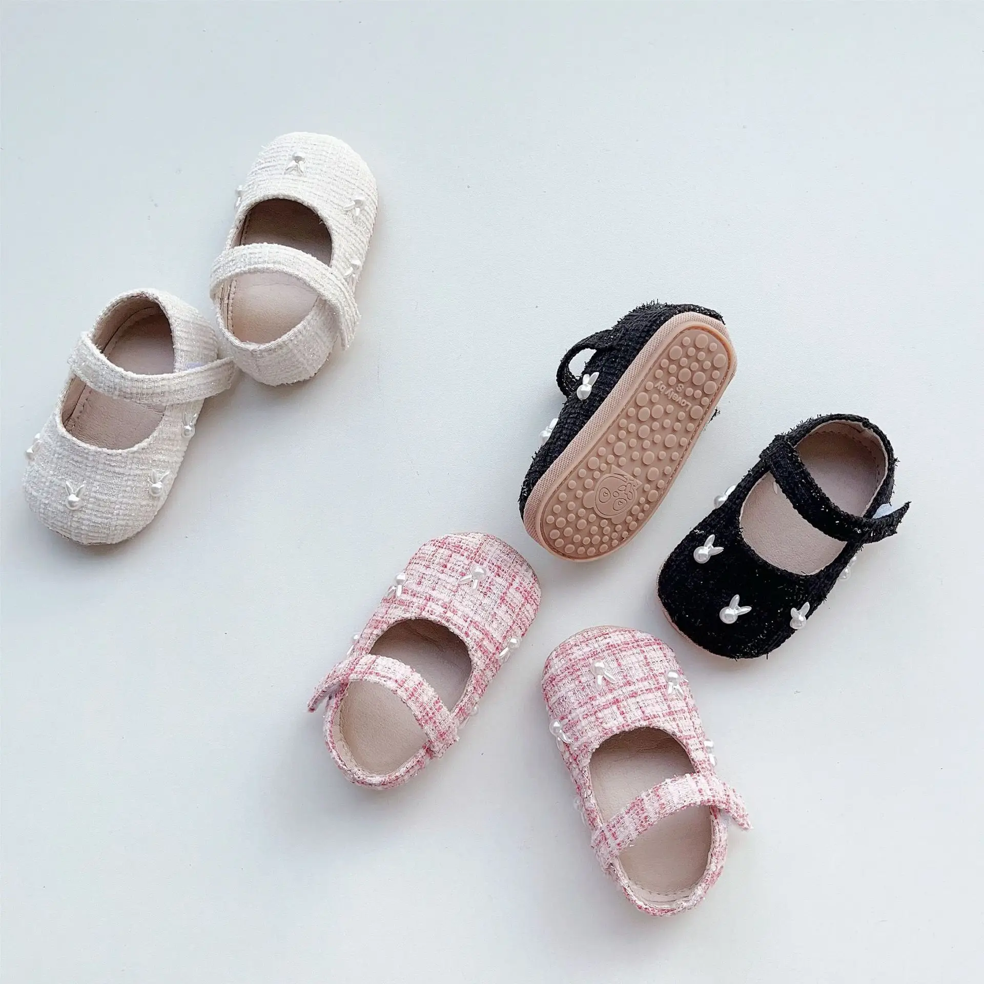 Baby Slip-On Shoes Cream Non-Slip Soft Sole — feature 6