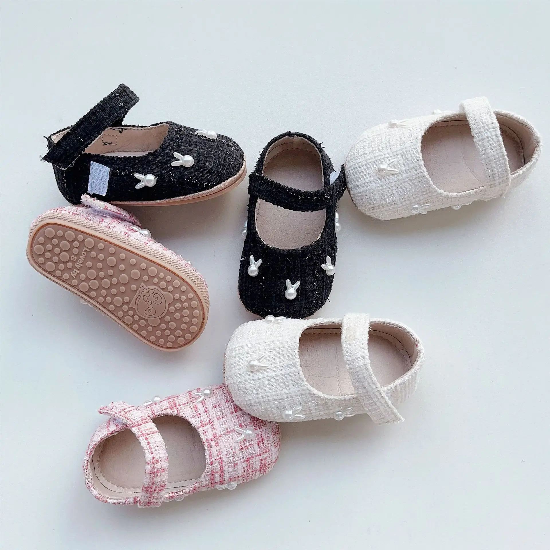 Baby Slip-On Shoes Cream Non-Slip Soft Sole — feature 9