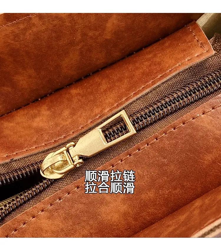 Black Korean Style Shoulder Bag with Wide Strap — feature 4