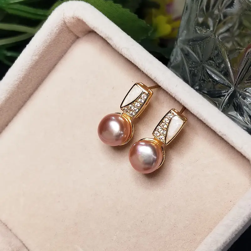 S925 Silver Pearl Earrings French Temperament - Image 5
