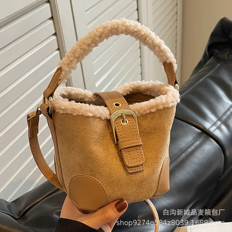 Retro Matte Wool Handbag for Women 2026