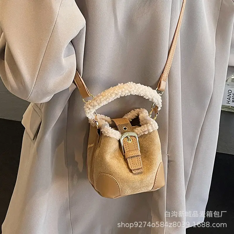 Retro Matte Wool Handbag for Women 2026