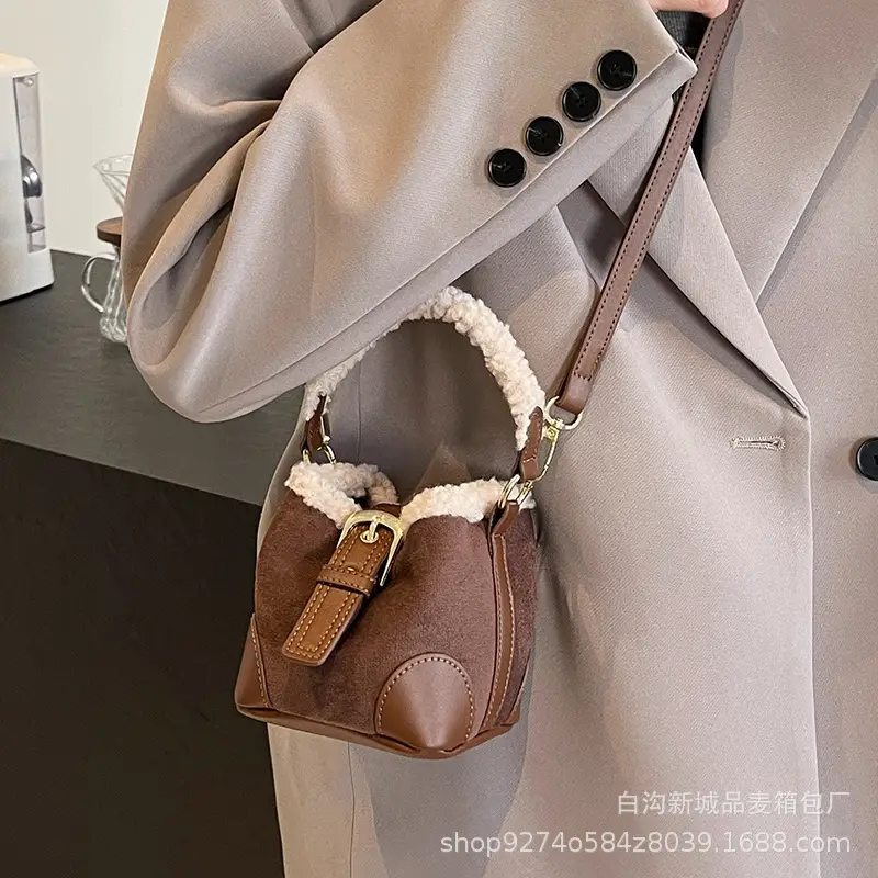 Retro Matte Wool Handbag for Women 2026