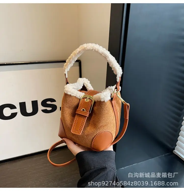 Retro Matte Wool Handbag for Women 2026