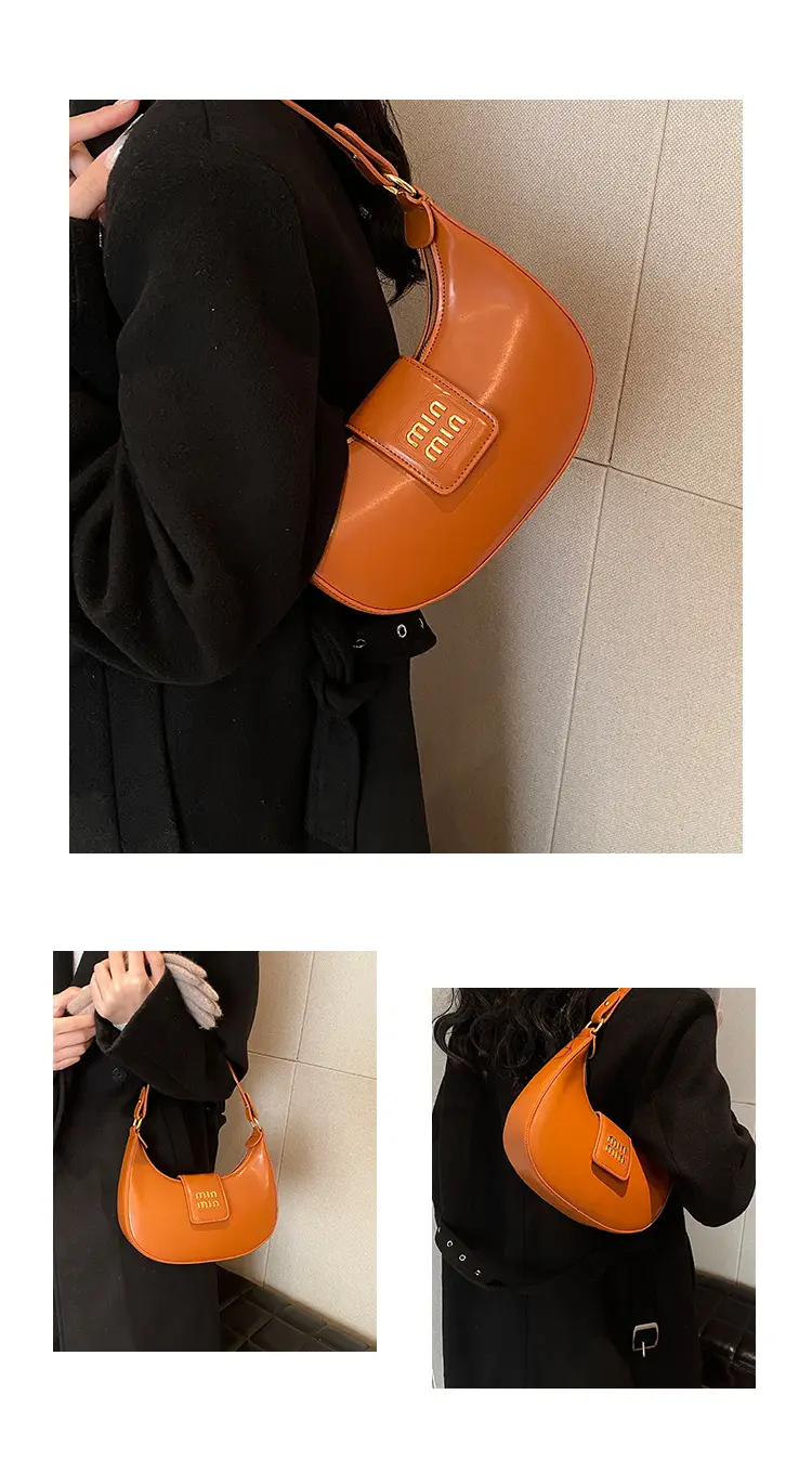 Women's Retro Crossbody Bag Brown Leather Commuter Style — feature 5