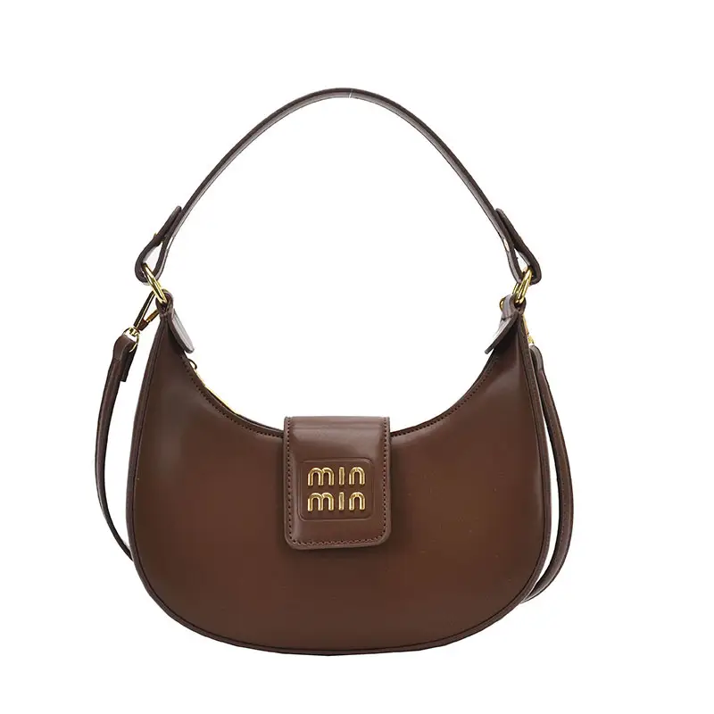 Women's Retro Crossbody Bag Brown Leather Commuter Style