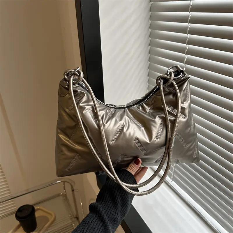 Black Cotton Shoulder Bag for Women 2024 - Image 5