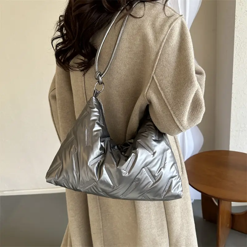 Black Cotton Shoulder Bag for Women 2024 - Image 7