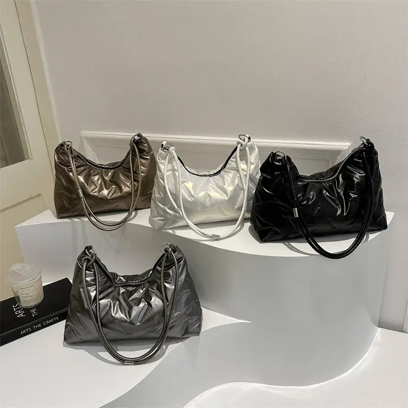 Black Cotton Shoulder Bag for Women 2024 - Image 8