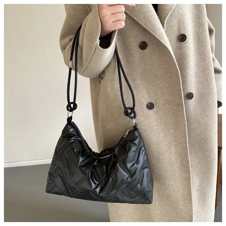 Black Cotton Shoulder Bag for Women 2024 — feature 15