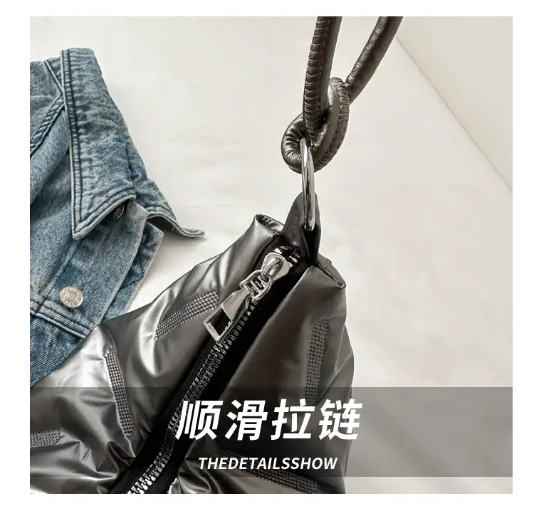 Black Cotton Shoulder Bag for Women 2024 — feature 5
