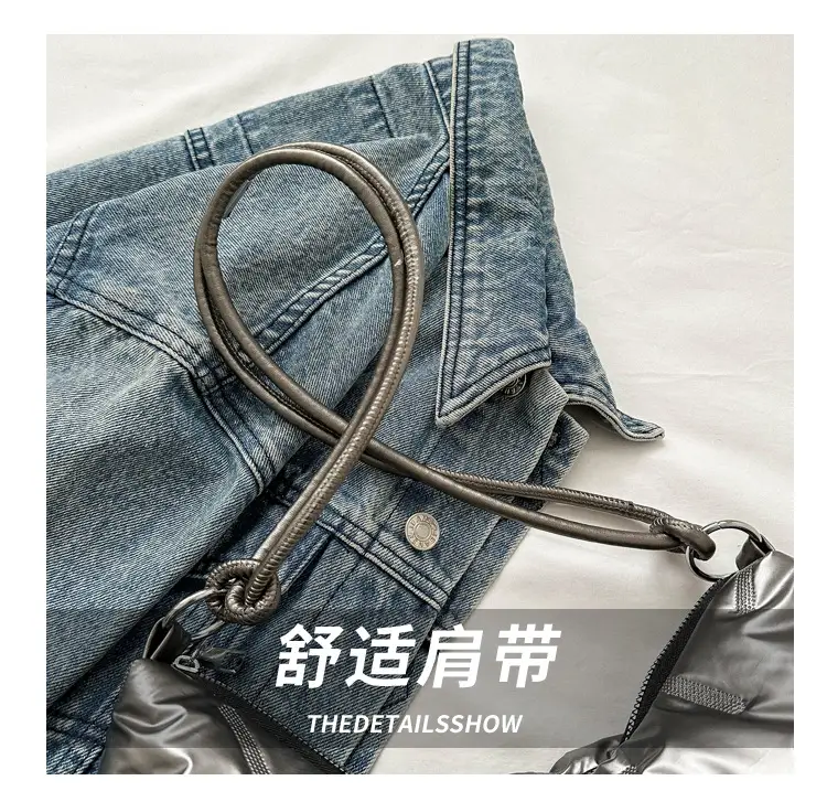 Black Cotton Shoulder Bag for Women 2024 — feature 7