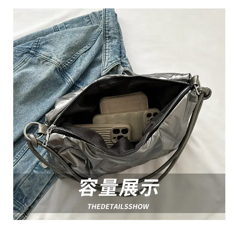 Black Cotton Shoulder Bag for Women 2024 — feature 8