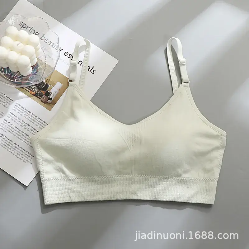 Black V-Neck Vests for Girls Underwear Summer - Image 2