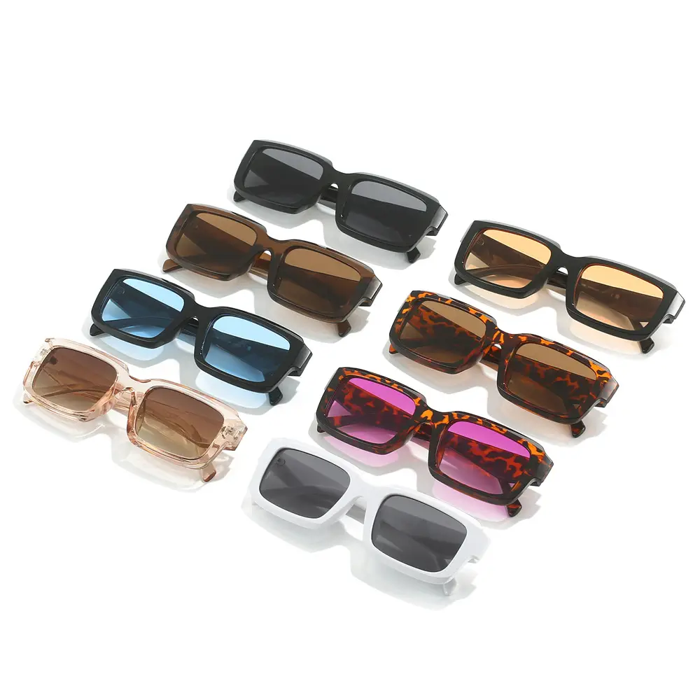Lovery Leopard Sunglasses for Men Women Square Frame - Image 12